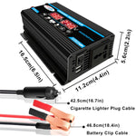 Inverter 300W 12V a 110/220V con controller 30A e pannello 18W