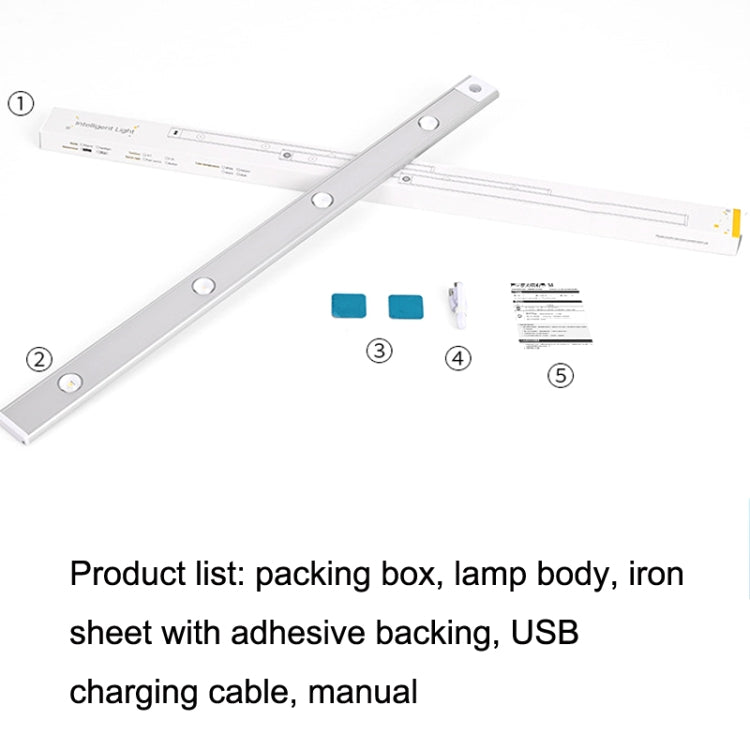 Barra luminosa LED ultrasottile con sensore corpo umano 20-40cm