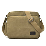 Borsa a spalla singola in tela vintage da uomo