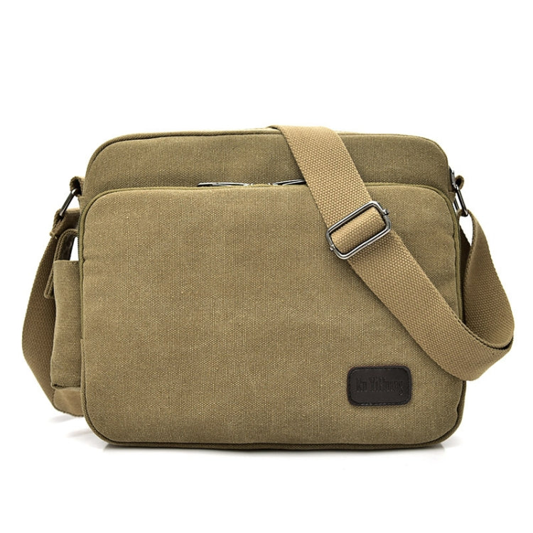 Borsa a spalla singola in tela vintage da uomo