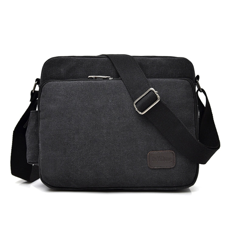 Borsa a spalla singola in tela vintage da uomo