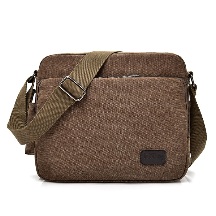 Borsa a spalla singola in tela vintage da uomo