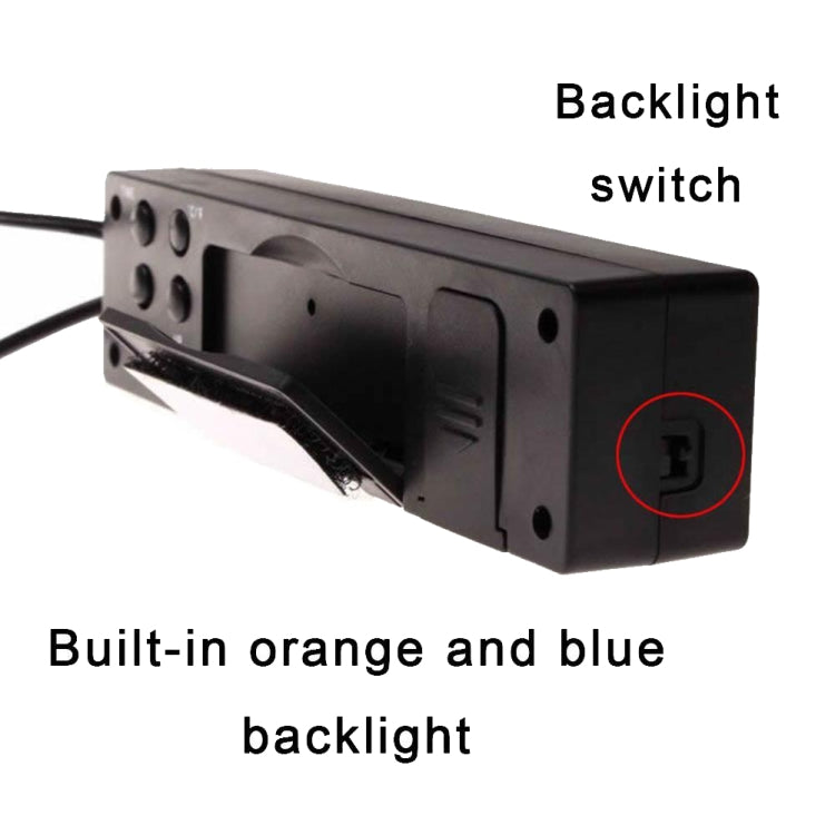 Display LED 4 in 1 temperatura, orologio e tensione auto