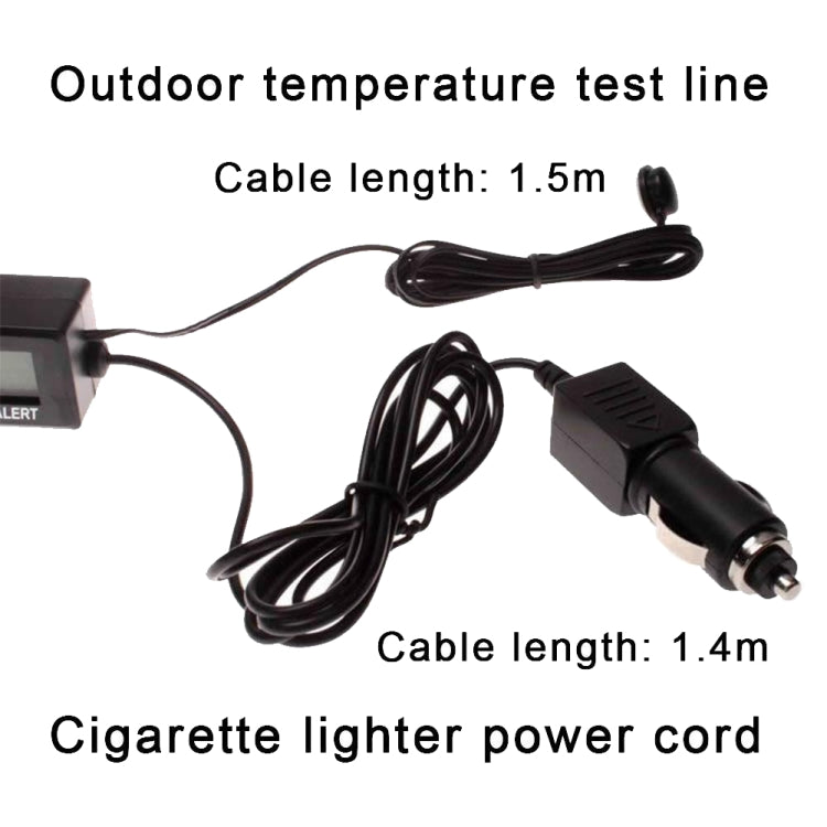 Display LED 4 in 1 temperatura, orologio e tensione auto
