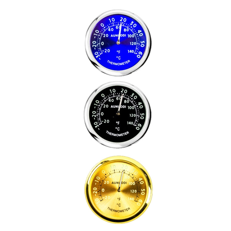 Ornamento termometro auto in metallo con luce notturna
