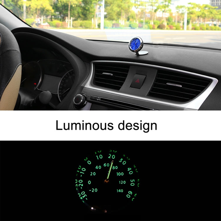 Ornamento termometro auto in metallo con luce notturna