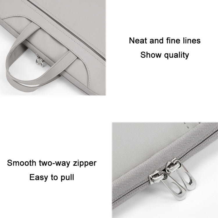 Borsa per laptop in pelle PU con apertura completa 15-17"