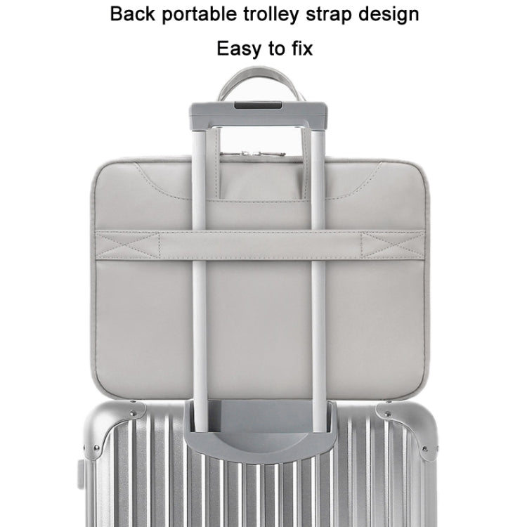 Borsa per laptop in pelle PU con apertura completa 15-17"