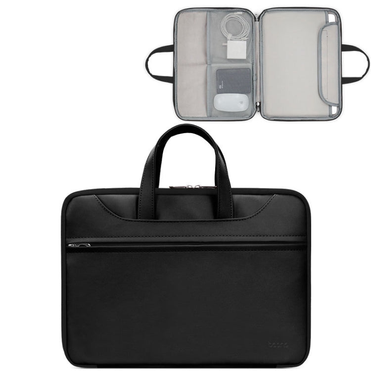 Borsa per laptop in pelle PU con apertura completa 15-17"