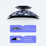 Cappello ombrello da pesca doppio strato 95 cm