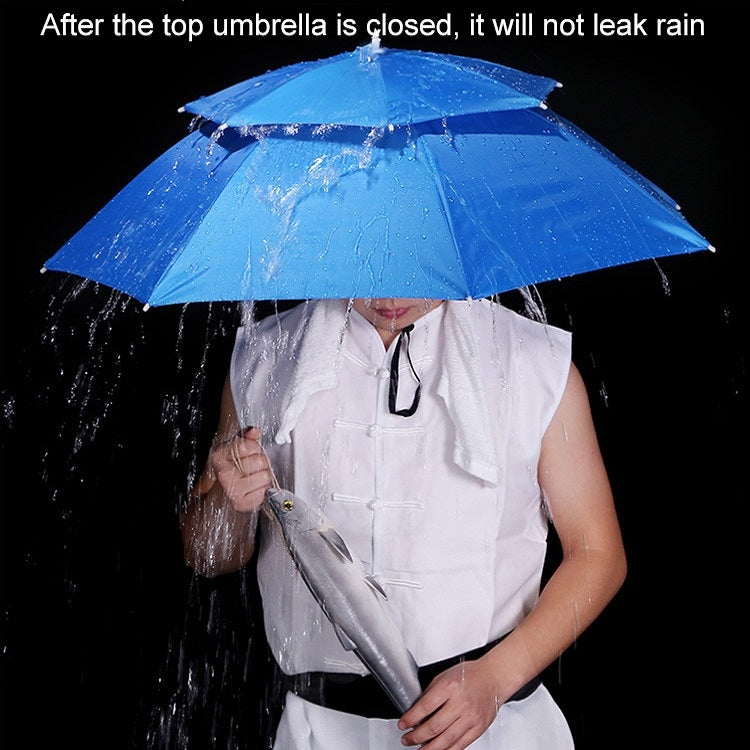 Cappello ombrello da pesca doppio strato 95 cm