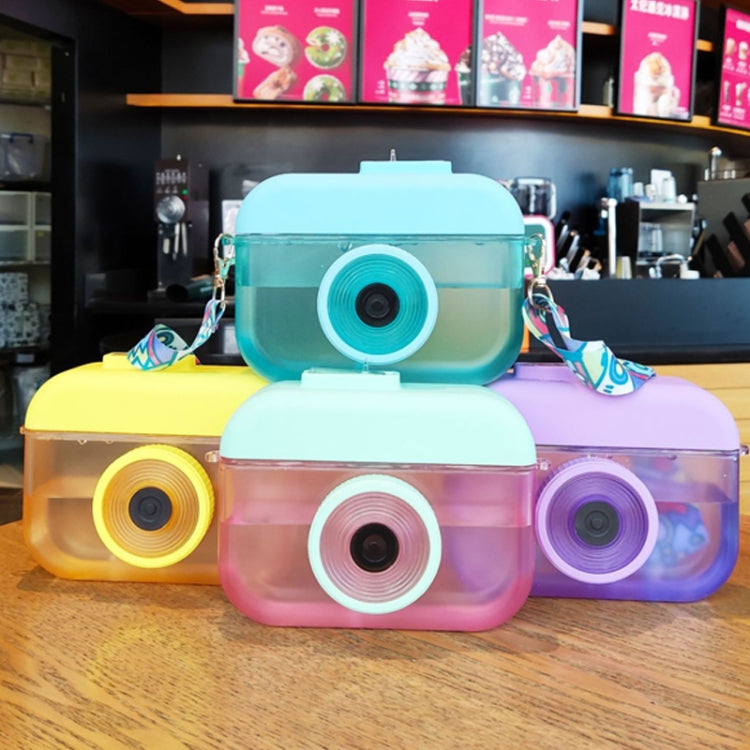 Bicchiere di plastica con cannuccia 400 ml colorato