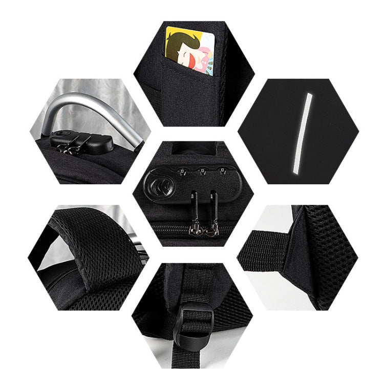 Zaino antifurto per laptop 13-15.6 pollici con USB