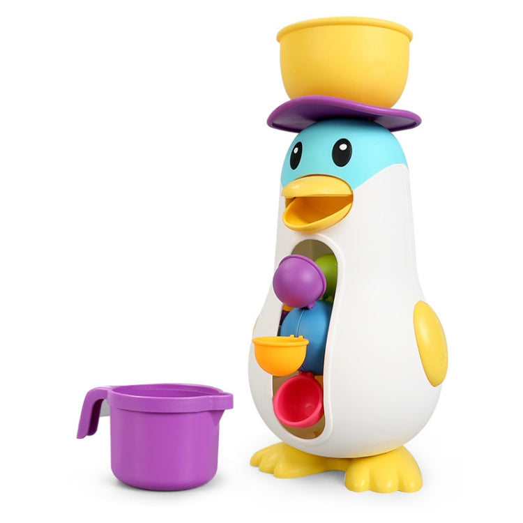Mulino a vento giocattolo pinguino da bagno per bambini