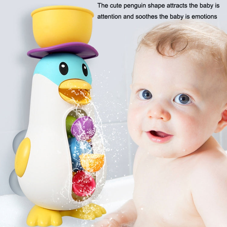 Mulino a vento giocattolo pinguino da bagno per bambini