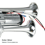 Clacson auto 600dB metallo doppio tubo con relè 12-24V