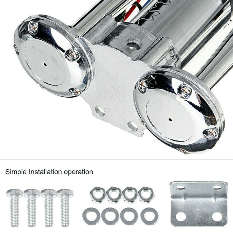 Clacson auto 600dB metallo doppio tubo con relè 12-24V