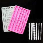 Stampo in silicone per torta fondente intrecciato 20x12,5 cm