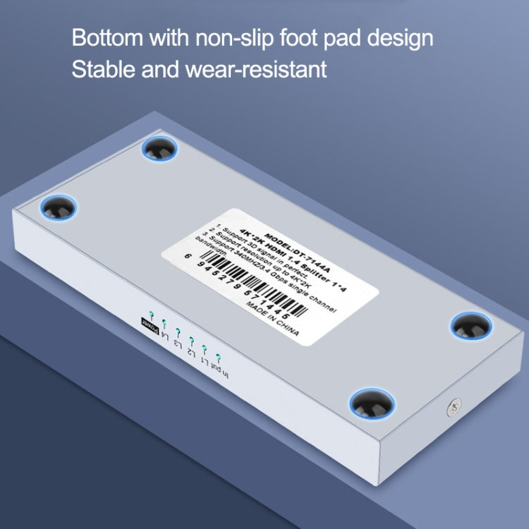 DTECH DT-7144A Splitter HDMI 1 In 4 Out 4K 30Hz