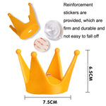 Set 2 pezzi decorazione casco moto corona in silicone