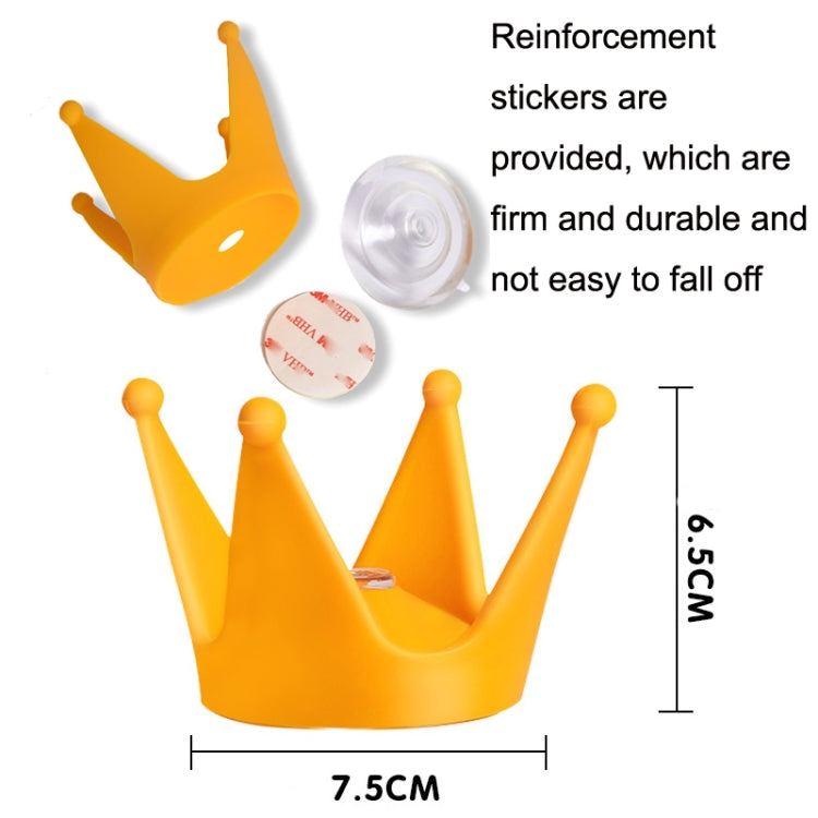 Set 2 pezzi decorazione casco moto corona in silicone
