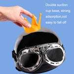 Set 2 pezzi decorazione casco moto corona in silicone