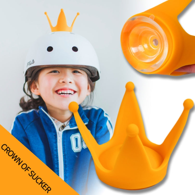 Set 2 pezzi decorazione casco moto corona in silicone