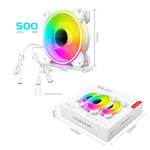 Ventola raffreddamento PC 12 cm PWM ARGB COOLMOON