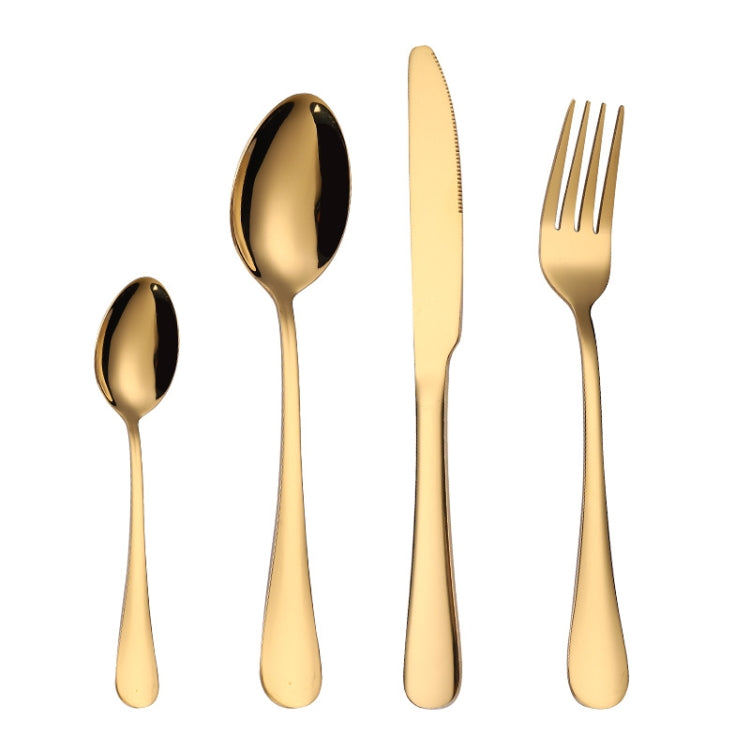 Set 4 pezzi coltelli e forchetta da bistecca in acciaio inox