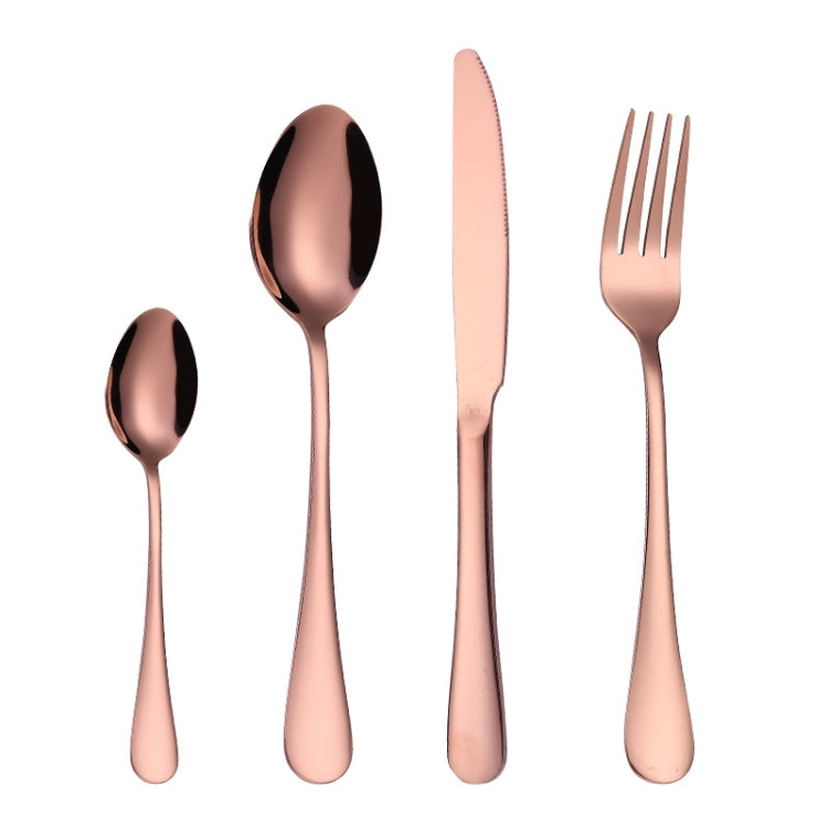 Set 4 pezzi coltelli e forchetta da bistecca in acciaio inox