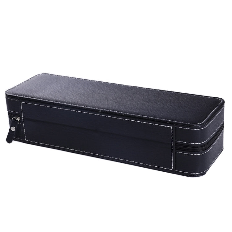 Scatola porta orologi 6 scomparti in pelle PU nera