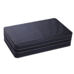 Custodia porta 12 orologi in pelle PU nera