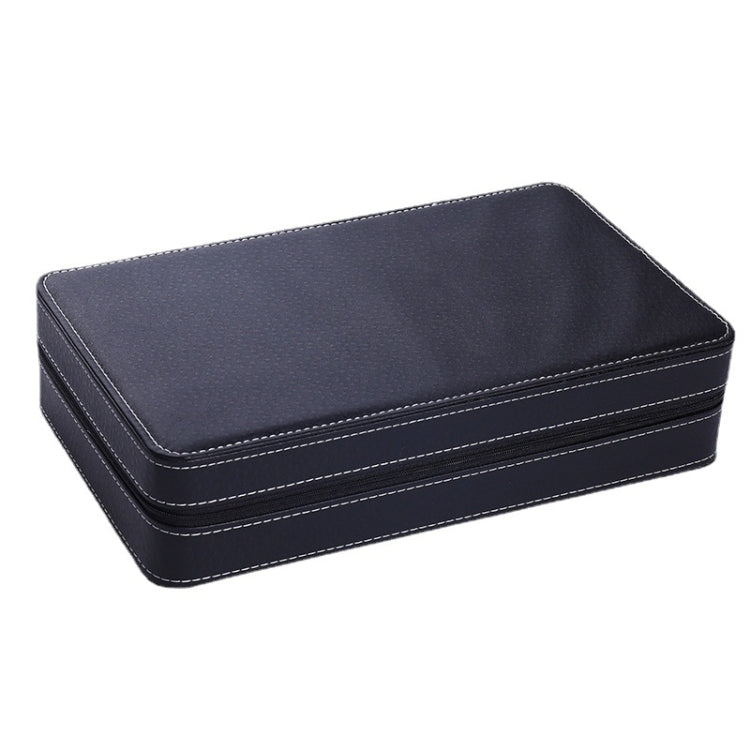 Custodia porta 12 orologi in pelle PU nera