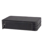 Custodia porta 12 orologi in pelle PU nera