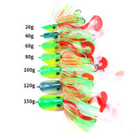 Amo da pesca HENGJIA Jig Testa di Pesce 150G