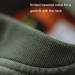 Bomber retrò da baseball reversibile per autunno e inverno