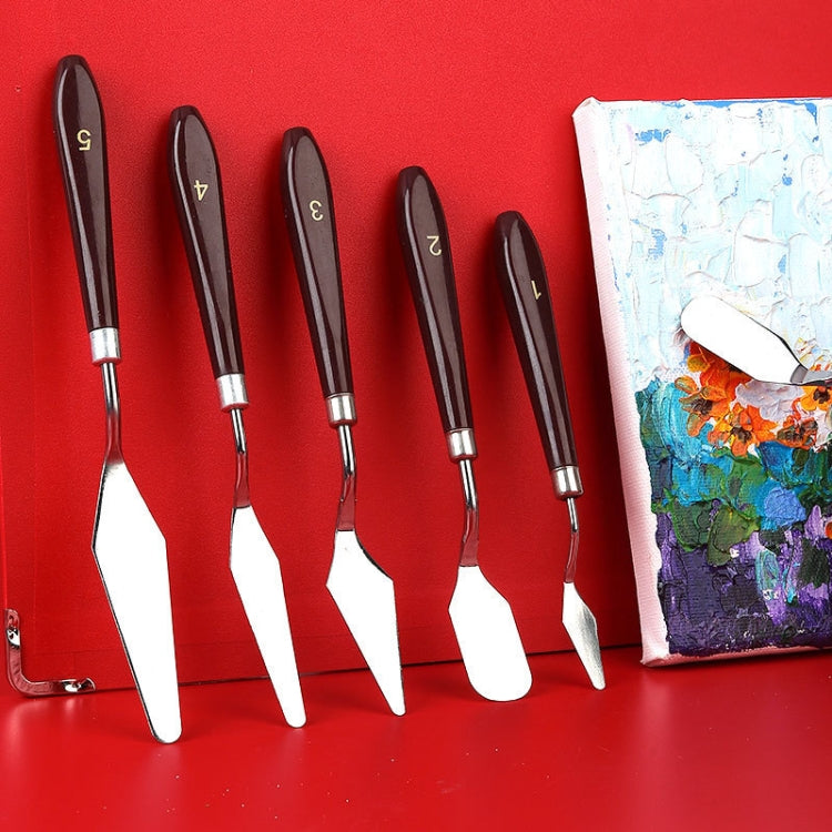 Set 10 coltelli per pittura a guazzo manico plastica