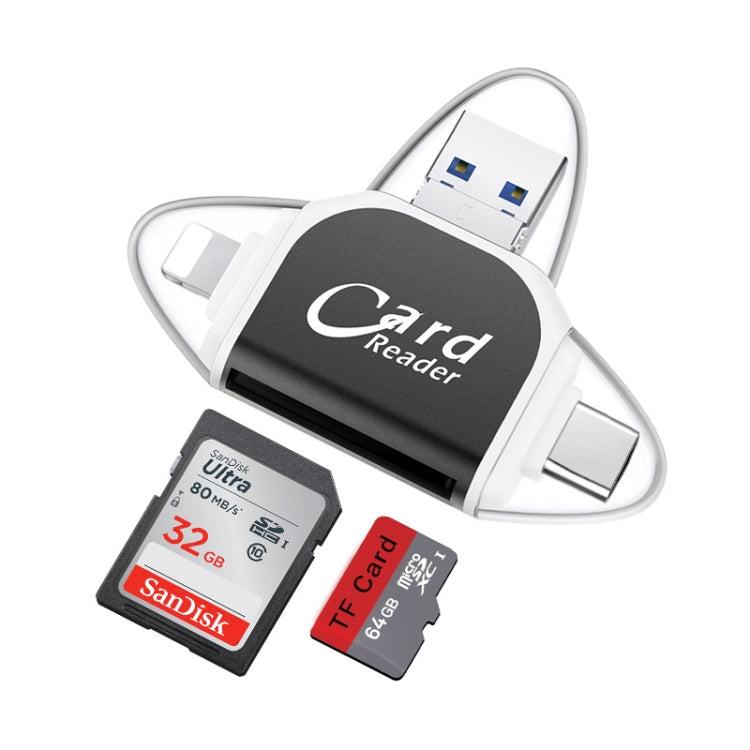 Lettore schede 4 in 1 USB 2.0 Micro USB Type-C
