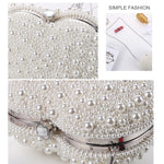 Borsa a tracolla donna con chiusura a cuore e perle
