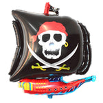 Set 5 palloncini in alluminio tema nave pirata Halloween