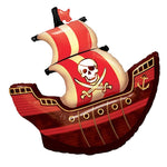 Set 5 palloncini in alluminio tema nave pirata Halloween