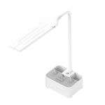 Lampada da scrivania LED con portacellulare e portapenne