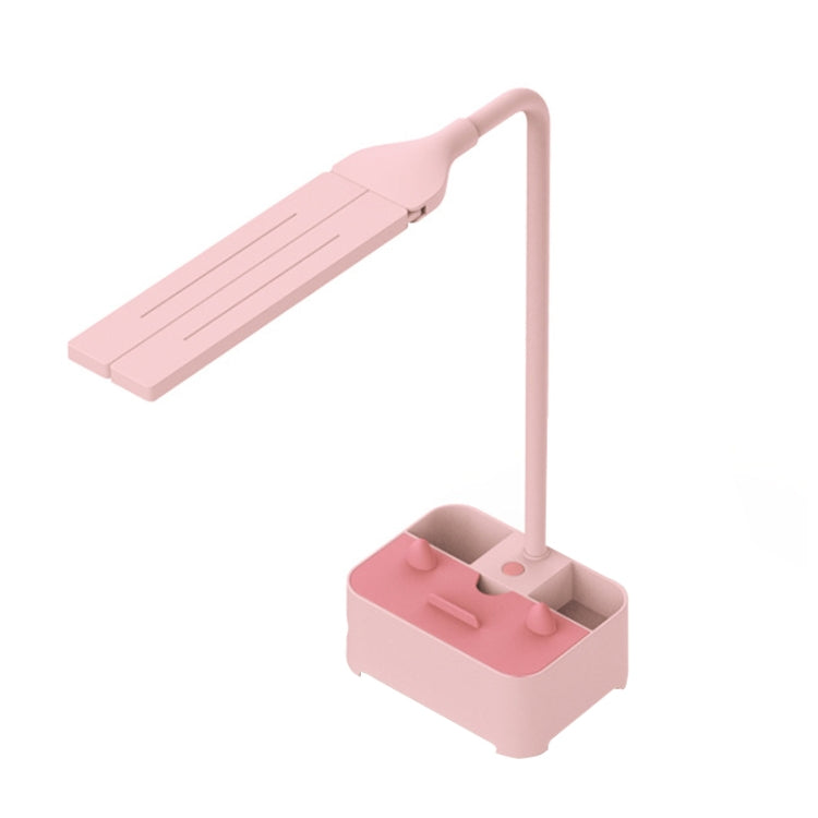 Lampada da scrivania LED con portacellulare e portapenne