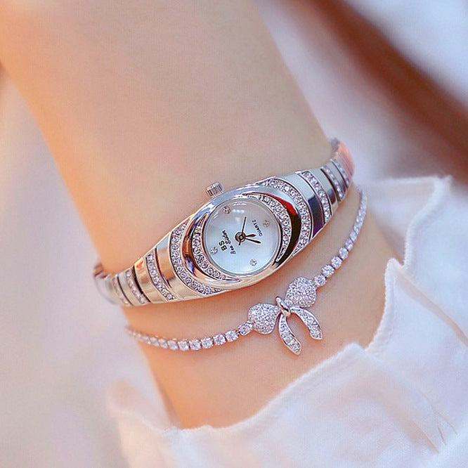 Orologio donna ovale BS Bee Sister FA1540 con diamanti