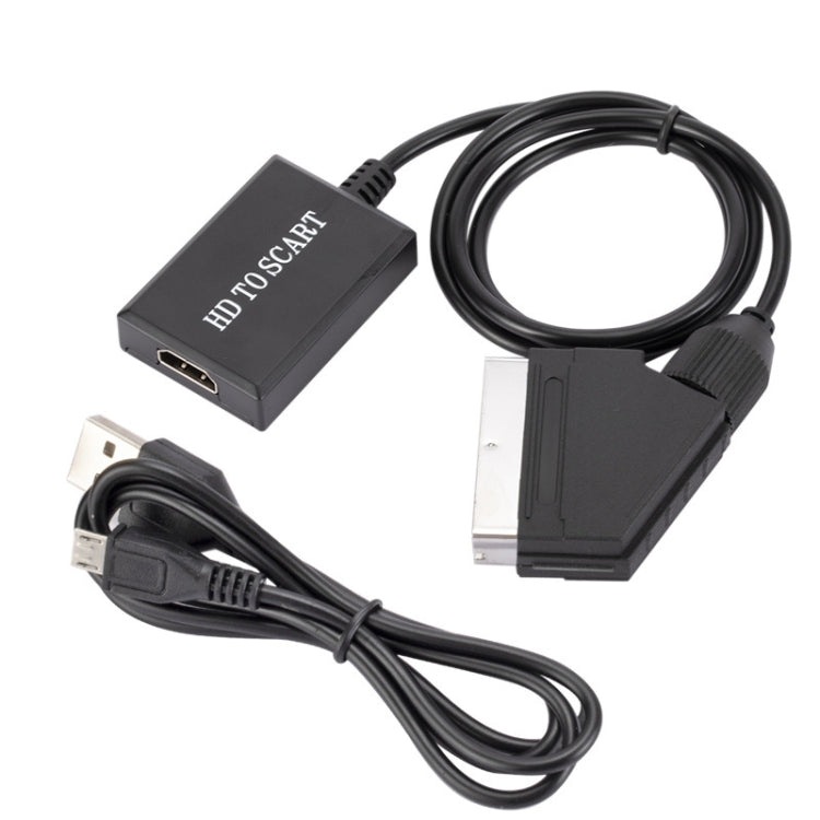 Convertitore HDMI a SCART 1080p con cavo USB 70cm