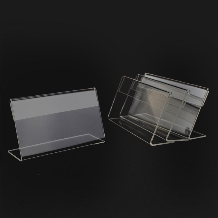 Mini porta etichette in acrilico trasparente 70x40mm