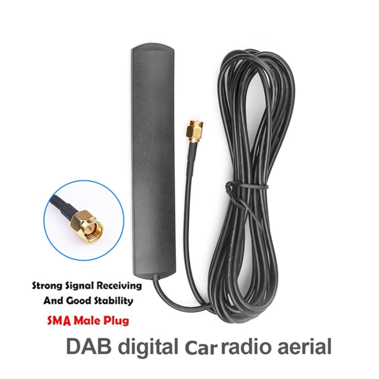 Antenna DAB nascosta per radio digitale con interfaccia SMA