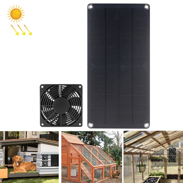 Mini ventilatore solare 10W 12V con pannello monocristallino