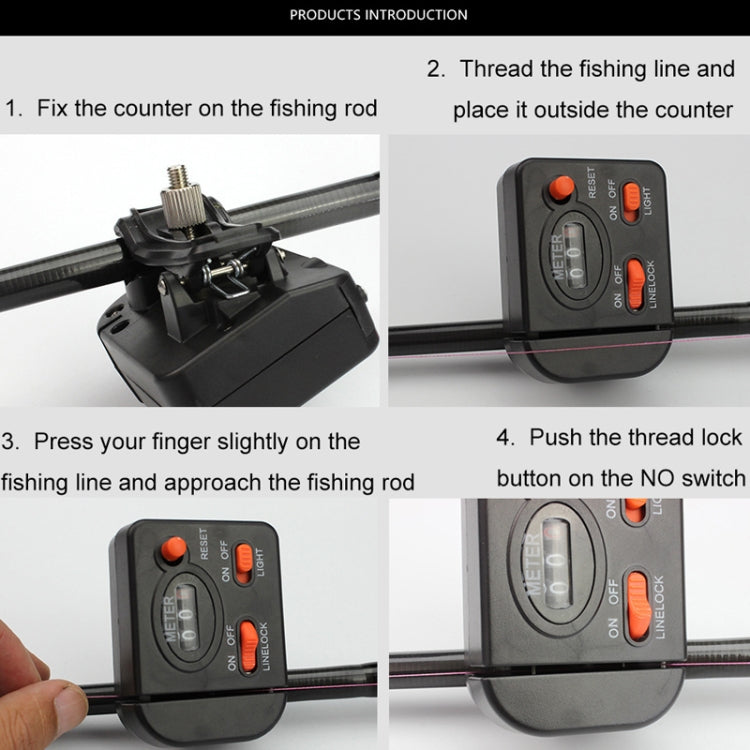 Contatore manuale lunghezza linea da pesca 0-99,9 m