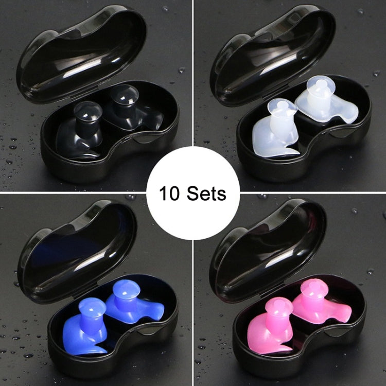 Set 10 tappi per orecchie in silicone impermeabili da nuoto